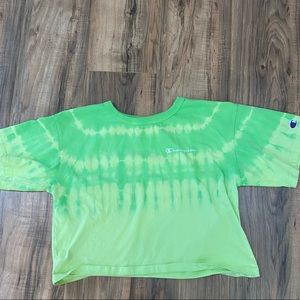 Champion green cropped top
